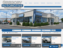 Tablet Screenshot of gregoryautomotivegroup.com